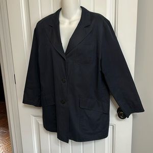 Escada Sport Navy Blacker Jacket size 40 Preppy